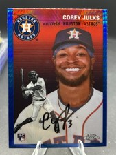 2023 Topps Chrome Platinum Blue Prism Refractor #256 Corey Julks RC Astros