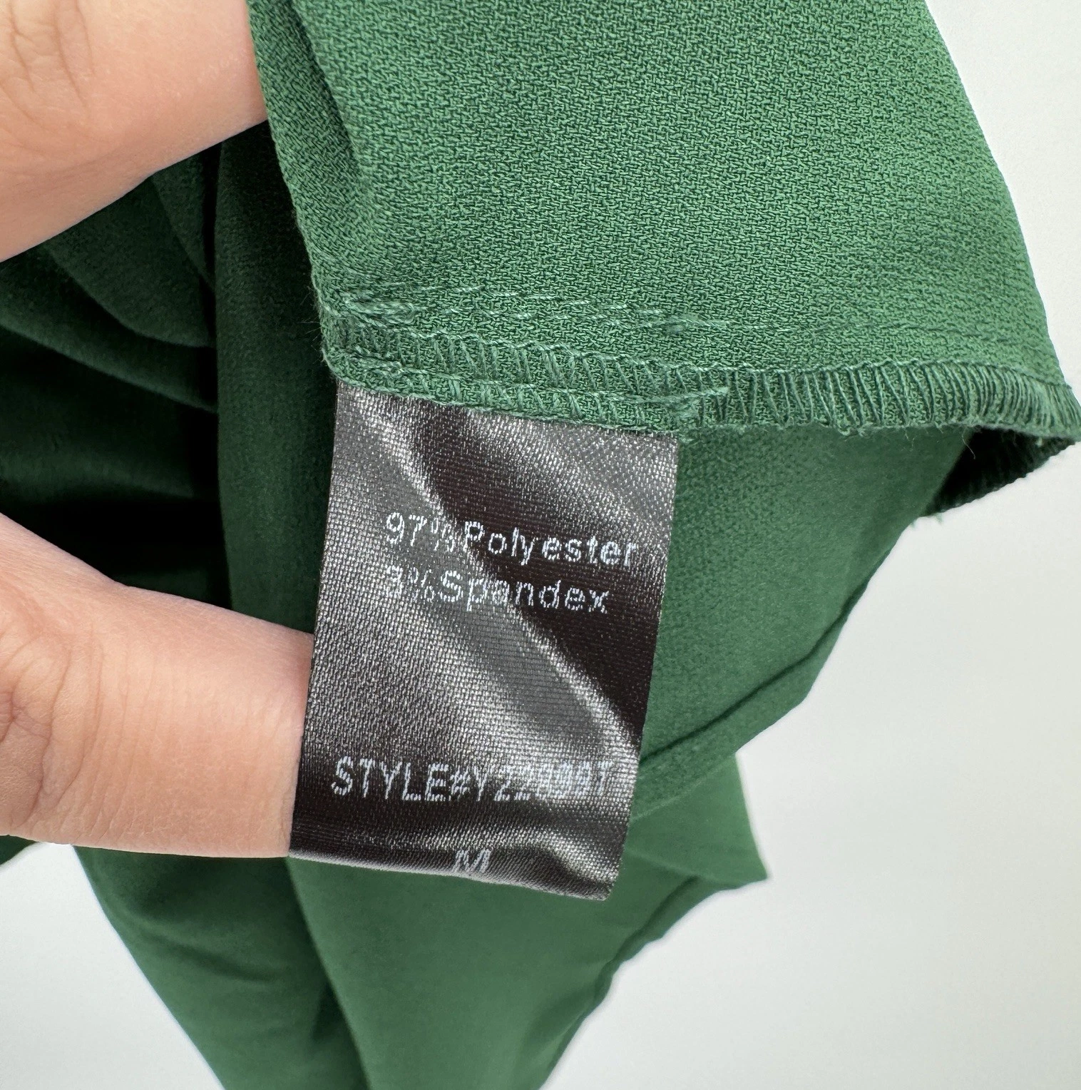 Abito Kenzo Pomander Place by Tuckernuck Hunter verde elasticizzato in crepe taglia M