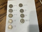 Lot Of 8 Buffalo And 1 Jefferson Nickel, Semi Key.