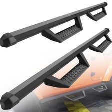 Running Boards Side Steps Nerf Bars 07-18 Jeep Wrangler JK 4Dr 4.7" Carbon Steel