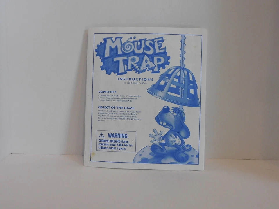 MB Mouse Trap 2005 Board Game Replacement Game Board W/ Instruction Booklet - Image 2 of 3