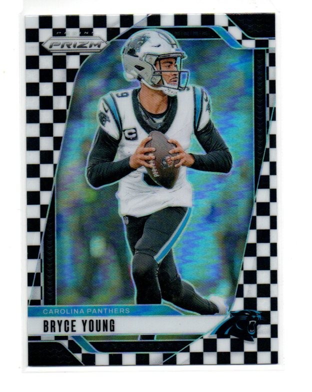 2024 Panini Prizm - Bryce Young #37 Black & White Checker Prizm SSP