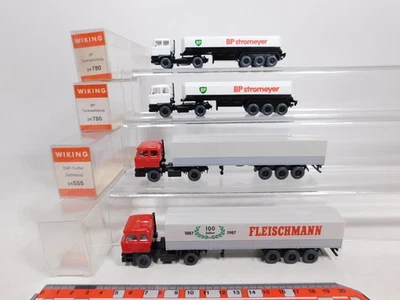 4x Wiking H0 1:87 SZ DAF: 24 780 BP + 24 555 + Fleischmann TOP+3x OVP #CV429-0,5 - Bild 1 von 3
