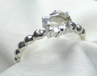 ✨Ring 925 Silber offen und von ca. 54 - 56 passend fac. Bergkristall NEU ✨ - Bild 1 von 4