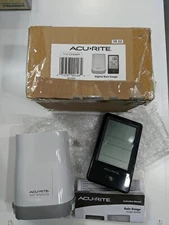 OPEN BOX AcuRite 02446M Wireless Rain Gauge with Indoor Digital Display Black