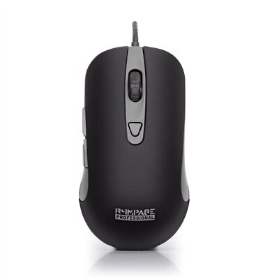 Computer Maus 6 Tasten PC kabelgebunden USB Gaming LED RGB 400-4000dpi schwarz