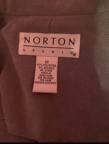 Norton Studio woman blazer/ Jacket Sz 12 green color nwot - Picture 9 of 9