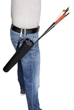 SAS Leather Tube Hip Quiver Arrow Holder With Belt Clip 17" Long - Open Box