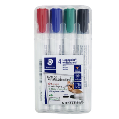 Staedtler Lumocolor Whiteboardmarker Kugelspitze mehrfarbig - 4er Pack