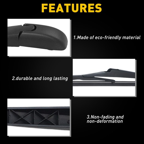 Rear Wiper Arm Blade For Toyota Highlander 2020-21 RAV4 13-18 Jeep Compass 17-20 - Picture 6 of 12