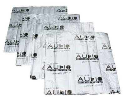 Audio system aluminium sheet Evo 16 pieces 25x25cm = 1m² insulation set insulation material alubutyl
