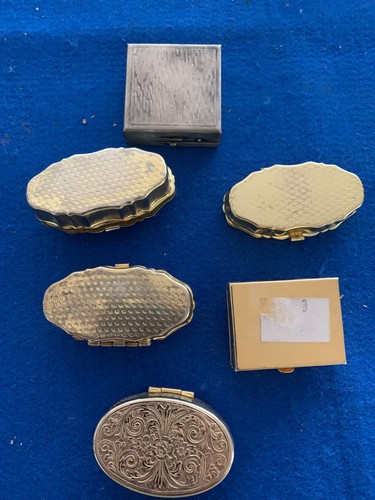 Pill Box (6) Pastillero Caja Metal Vintage - Imagen 6 de 15