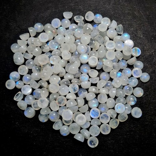 Moonstone Gemstone Round Cut Shape Handmade Gemstone For Jewelry Making - Picture 3 of 3