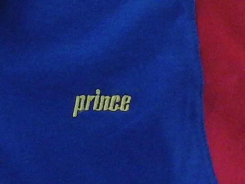 Camisa Polo Prince De Colección Años 80 Tenis Bloques de Color Logo EE. UU. Para Mujer Talla L M Nueva RARA Foto 4 de 4