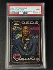 ELLY DE LA CRUZ PSA 9 2024 TOPPS CHROME #44 BLACK SPECKLE REFRACTOR VAR RC 10/10