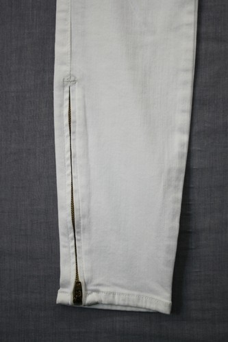 L'Agence Paris Made in USA White Andrea High Rise Skinny Zip Jeans 24 x2 5 $235 - Picture 6 of 7