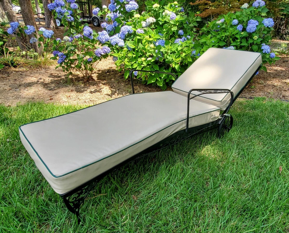 Woodard Wrought Iron Chaise Lounge for Patio or Sunroom eBay