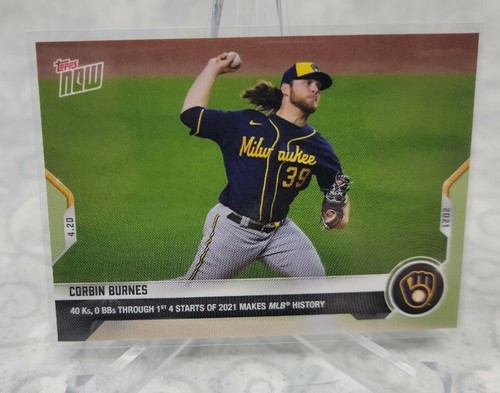 2021 Topps Now 106 Corbin Burnes