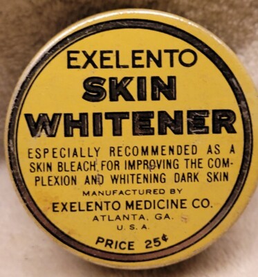Exelento Skin Whitener Co. Atlanta Georgia Tin w Cream