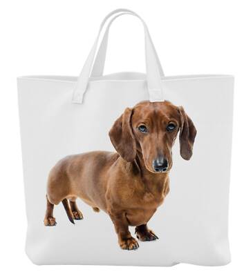 Einkaufstasche - Motiv: Dackel/Teckel/Dachshund Glatthaardackel stehend [ 07 ] 