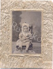 Infant Portrait. Constantinople. Istanbul. Turkey. Cabinet Photo. Original.