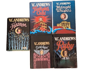 VTG Lot 5 V.C. Andrews Heaven Ruby Dark Angel Twilight's Child Midnight Whispers