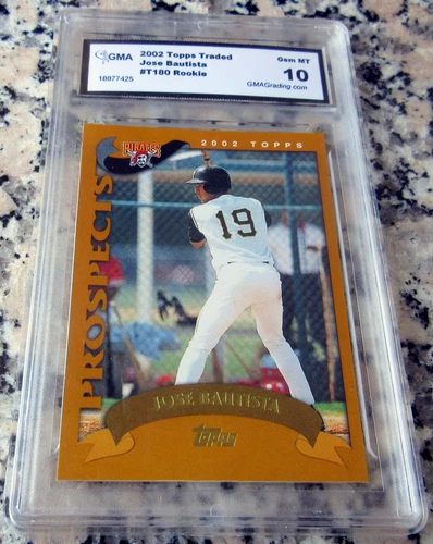 JOSE BAUTISTA 2002 Topps Traded Rookie Card RC GEM MINT 10 Blue Jays 344 HRs🔥$$