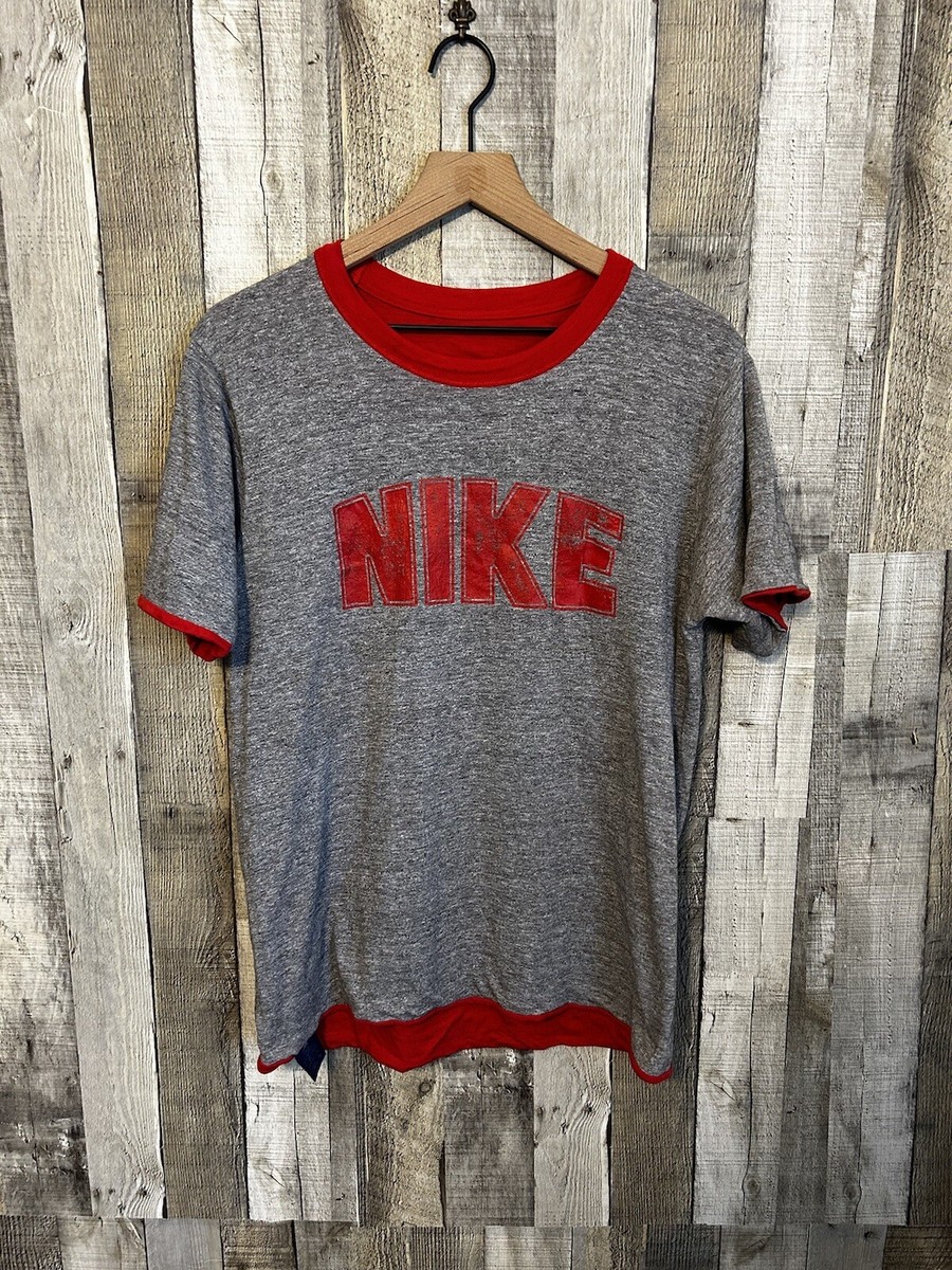 80年代　ナイキ　ベースボールT 80's NIKE ナイキ ベースボールTee ヘンリーネック ロゴ