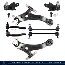 Fit For 2012-2017 Toyota Camry 8x Front Control Arm Sway Bar Tie Rod Ball Joint