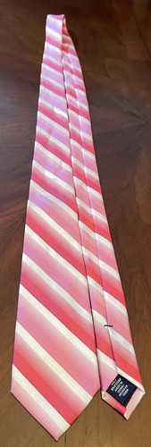 J. Ferrar Pink 100% Polyester Men’s Neck Tie Made In China - Picture 3 of 9