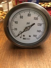 WEISS NF4S-2 PRESSURE GAUGE 0-160 psi  KPA 1/4  Back MADE IN ITALY
