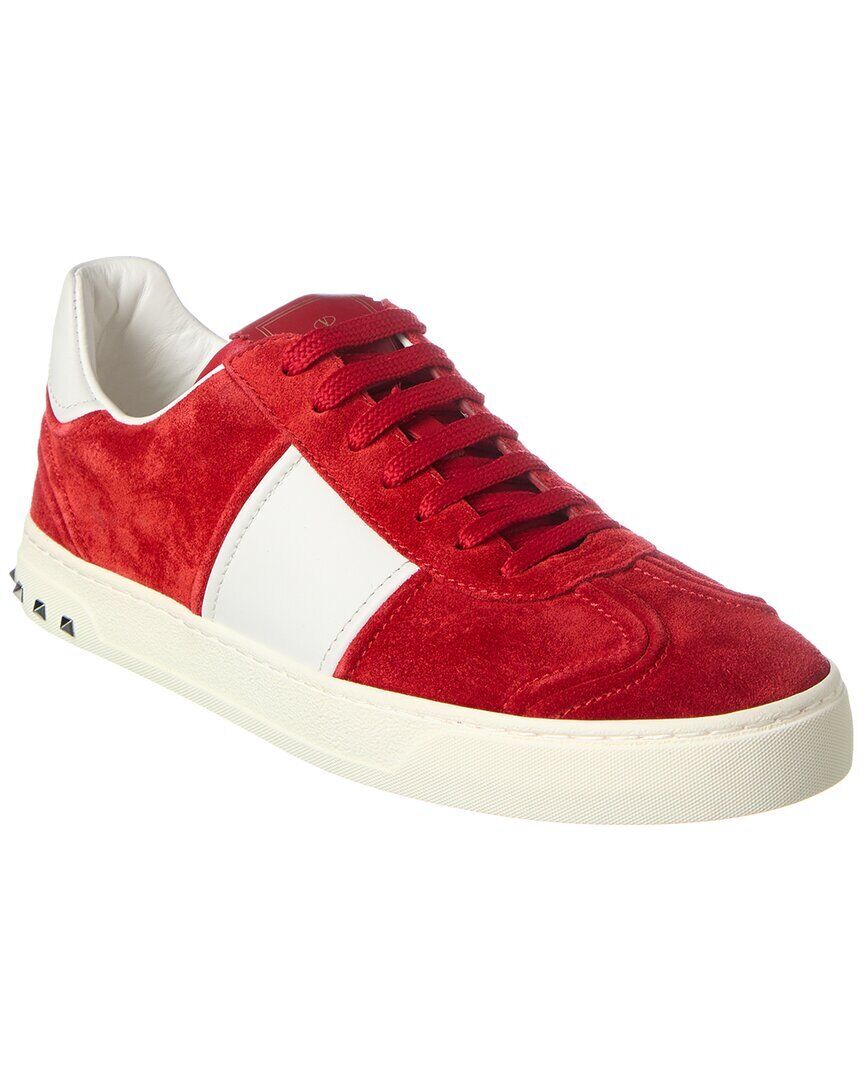 Valentino Suede Sneaker Mens White 40.5