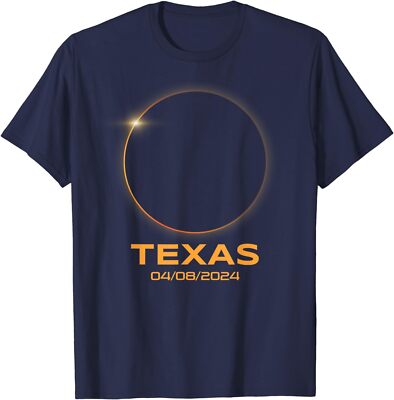 Total Solar Eclipse 2024 Texas State Special Theme Unisex T-Shirt
