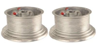 Pair of Garage Door High Lift Cable Drums 54'' Max High Lift 14' Max Door Height