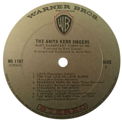 The Anita Kerr Singers - Bert Kaempfert Turns Us On! - Warner Bros