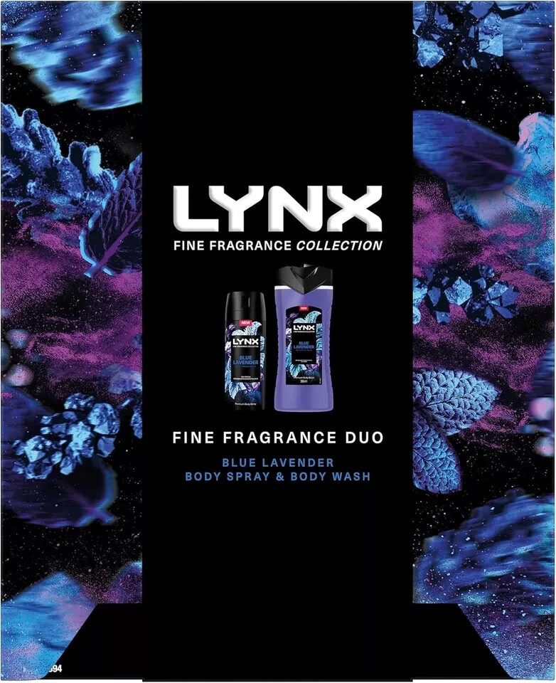 LYNX Fine Fragrance Collection Blue Lavender Duo Deodorant Gift