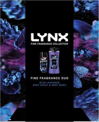 LYNX Fine Fragrance Collection Blue Lavender Duo Deodorant Gift