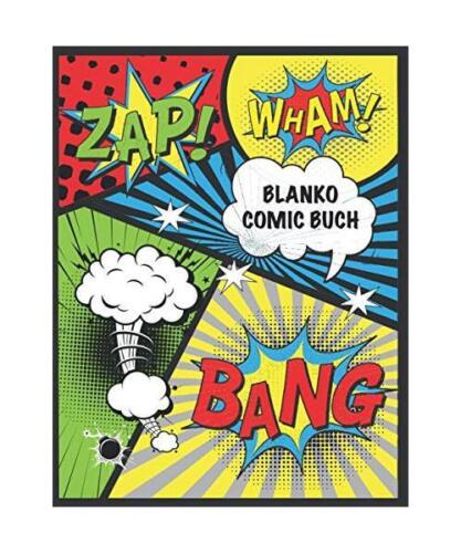 Blanko Comic Buch | Verschiedene leere Raster zum selbst gestalten | ca. DIN A4  - Bild 1 von 1