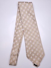 Jones New York Mens Formal Necktie 58"Lx3.75"W Beige Neck Tie