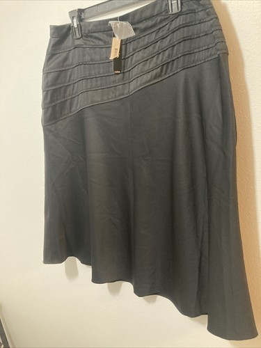 Field Manor Holiday Dazzle Black Skirt Medium Length Size 16 W - Picture 2 of 4