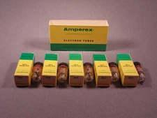 5 6EJ7 EF184 AMPEREX Holland HiFi Stereo Ham Radio TV Amp Vacuum Tubes Lot NOS