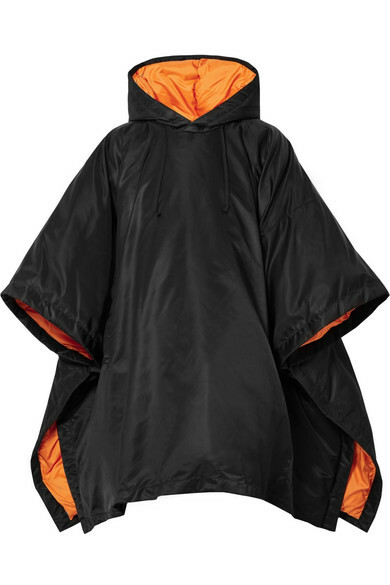 Comme des Garcons OVERSIZED HOODED SHELL DOWN, Black/Orange Uni