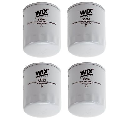 Wix Set of 4 Fuel Filters (Spin-On)