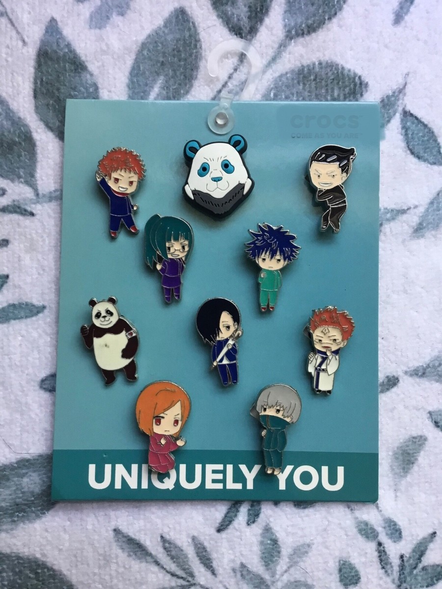 Crocs Handmade jibbitz 5-10pc Jujitsu Kaisen Anime Shoe charms Set