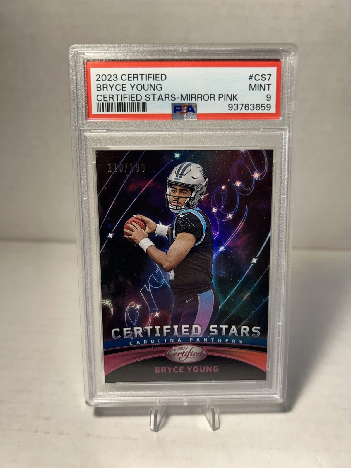 Bryce Young Panini Certified Certified Stars #CS7 Mirror Pink