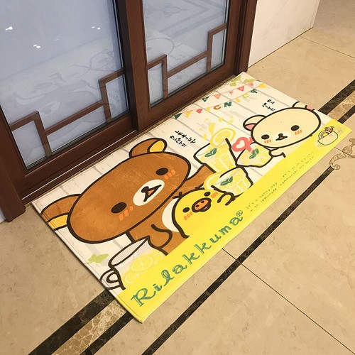 Rilakkuma Bear Anime Floor Mat Decor Long Doormat Home Carpet Cute (Defect) - Picture 8 of 8