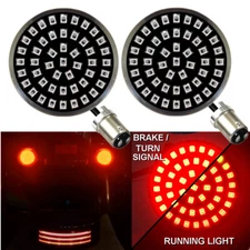 Eagle Lights Midnight 2" Harley LED Rear Turn Signals w/ Running and Brake Light