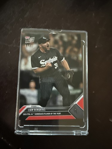 2023 Topps NOW PLAYERS CHOICE Liam Hendricks Comeback Player of the YR 5/10 Red - Picture 6 of 8