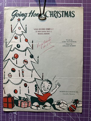 Going Home Christmas Morris-McCormick 1953 Guitar Piano Vocal