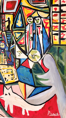 PABLO PICASSO (Handmade) Oil Painting on canvas signed & stamped